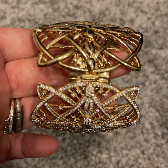 Rhinestone Gold Bracelet - Picture 5 of 5